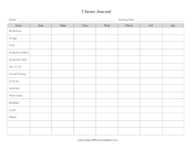 Chemotherapy Log OpenOffice Template