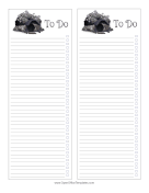 Cute Cottage To Do List OpenOffice Template