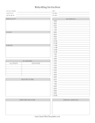 Nanny Instructions OpenOffice Template