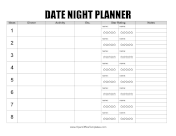 Romantic Evening Planner